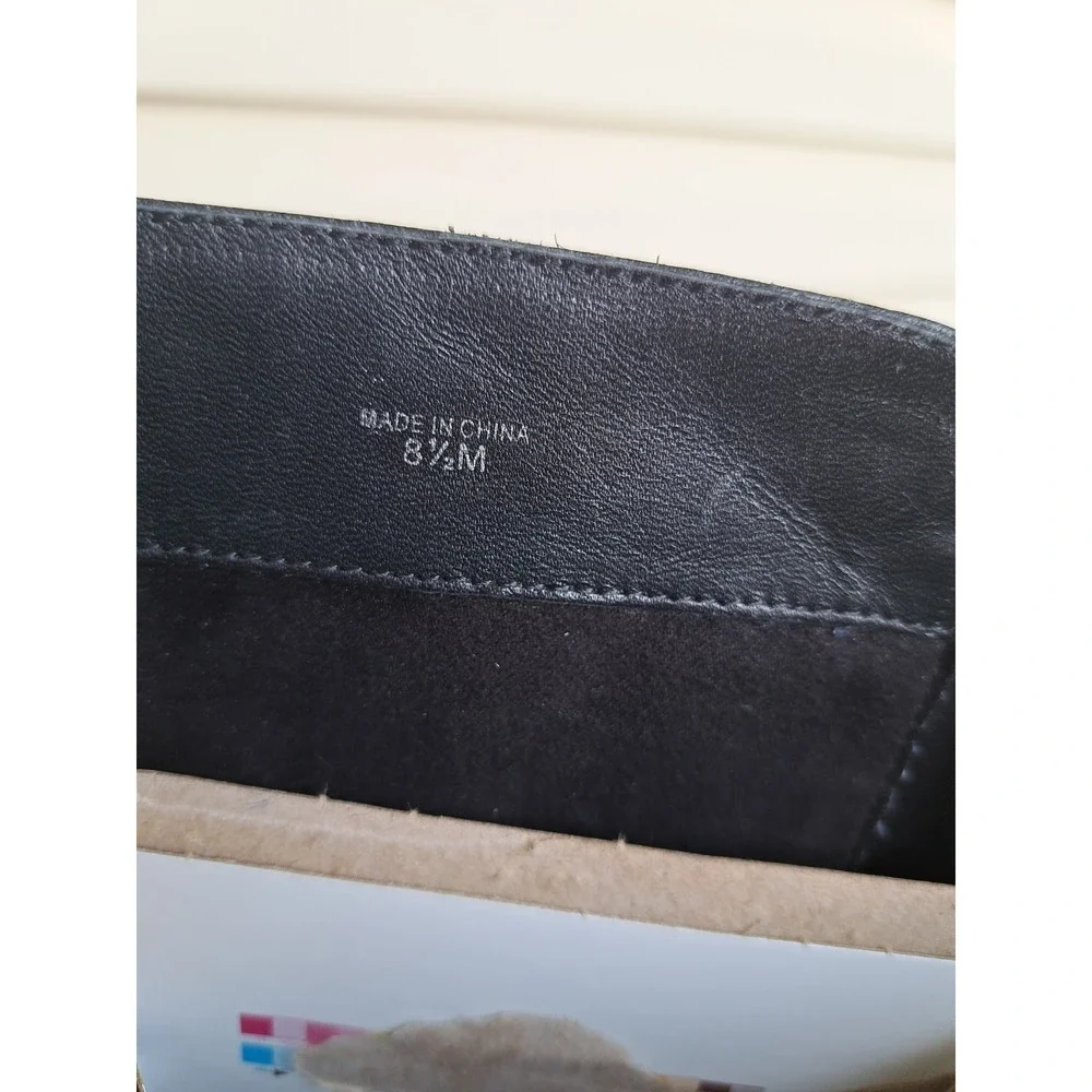 Ann Taylor Women's Black Leather Knee High Riding Boots 8.5 New